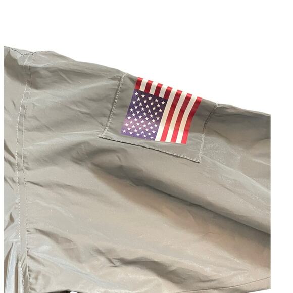 4SDESIGNS Pullover Jacket American Flag Retail $1144 Medium Athletic Streetwear - Picture 6 of 14